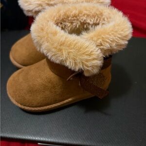 Cozy Tan Kids Boots